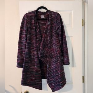 Cuddl Duds Fleece Cascade Front Cardigan Small